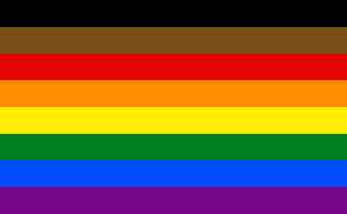 la bandera del orgullo de filadelfia incluyó a las personas de color del colectivo