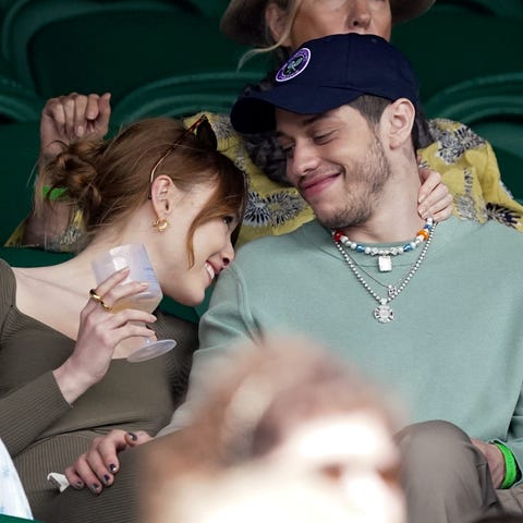 Wimbledon Celebrity Sightings - Day 6 phoebe dynevor pete davidson pda wimbledon