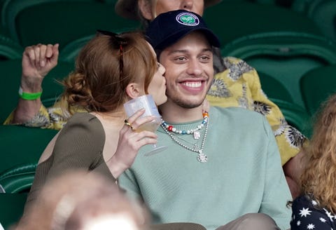 Wimbledon Celebrity Sightings - Day 6 phoebe dynevor pete davidson pda wimbledon