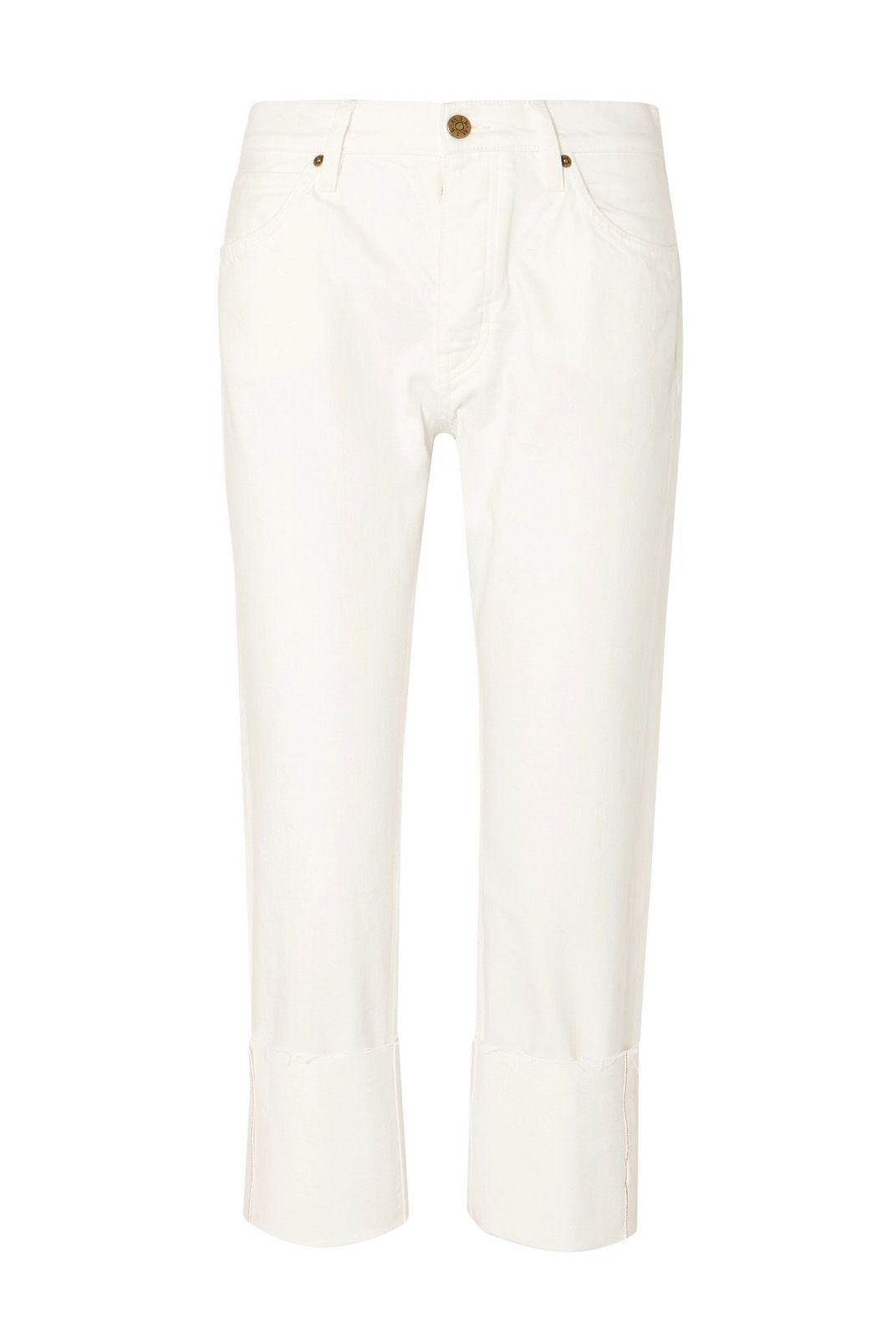 best white cropped jeans
