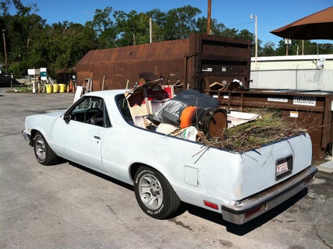 An old El Camino ready for a dump run an old el camino ready for a dump run