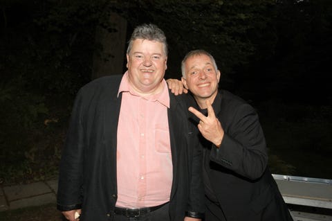 rik mayall and peter richardson and robbie coltrane