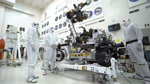 Brazo de la NASA y torreta Mars Rover 2020