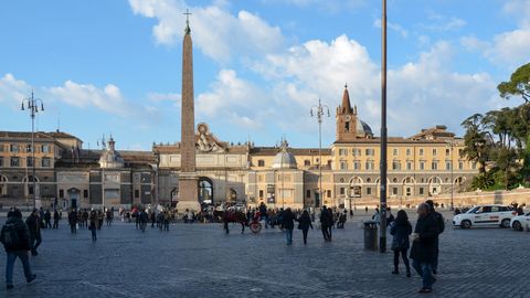 piazza del popolo met obelisk, rome