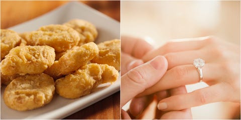 this couple s chicken nugget engagement shoot is the definition of