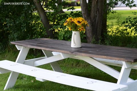 25 Diy Picnic Tables Best, Outdoor Table Design Ideas