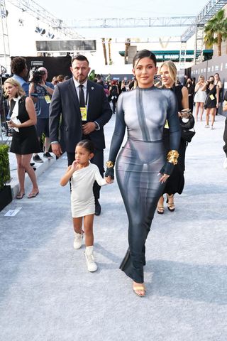 kylie jenner and stormi at the 2022 billboard music awards