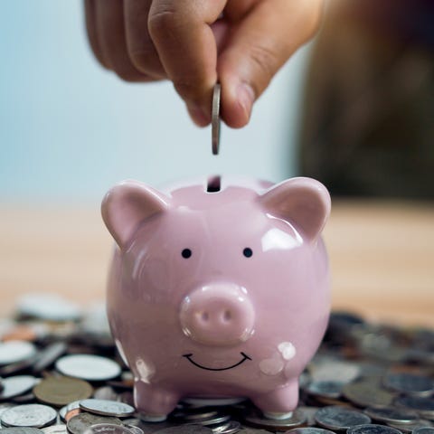 piggy bank new year's resolution ideas