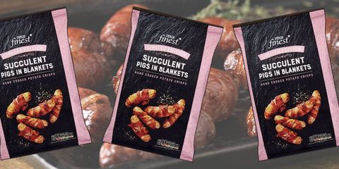 We want Tesco's Pigs in Blankets crisps in and around our mouths