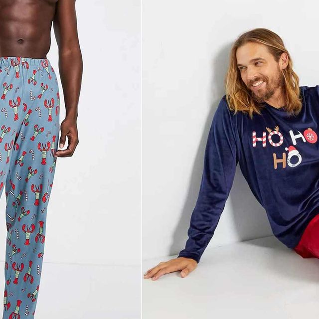 para donar máquina de coser tema 10 pijamas de Navidad para hombre para la mañana de Reyes