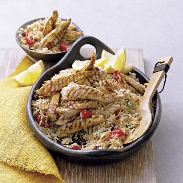 Pilaf de pollo con arroz y frutos secos pilaf de pollo con arroz y frutos secos