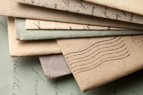 Pile of old letters with envelopes Pile of old letters with envelopes