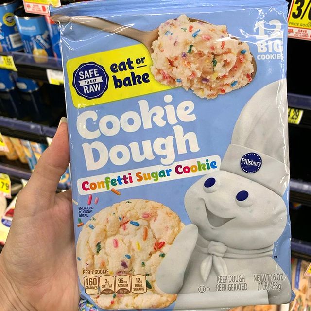 Pillsbury S New Confetti Sugar Cookie Dough Lets You Bake It Or Eat It Raw