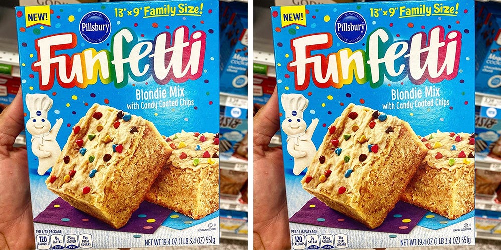 Pillsbury’s New Funfetti Blondie Mix Blends Vanilla and Colorful