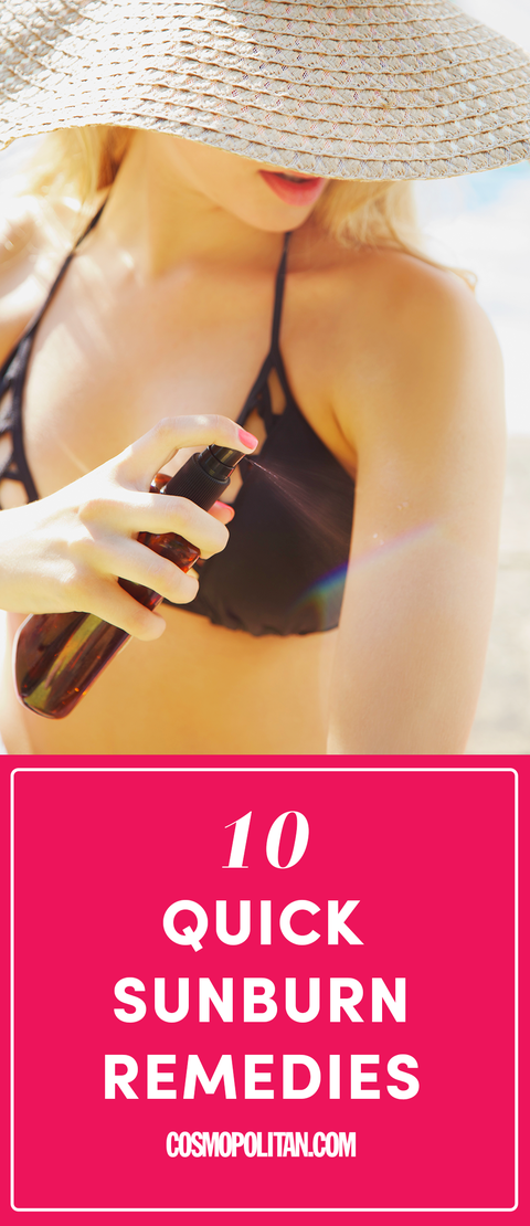 what makes sunburn pain go away