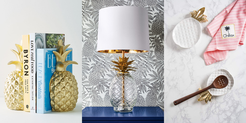 Lampshade, Pineapple, Lighting accessory, Lamp, Lighting, Room, Light fixture, Material property, Sconce, Plant, 