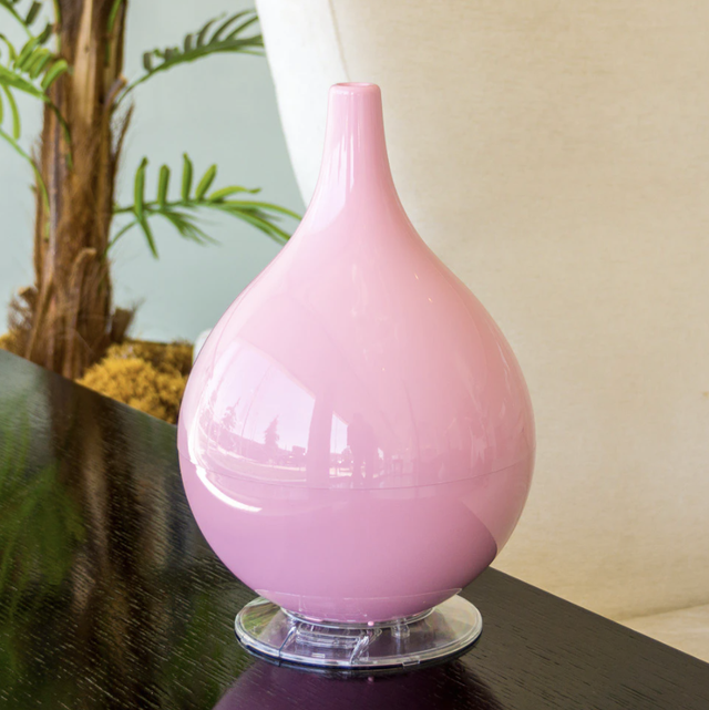 pink drop shaped humidifier