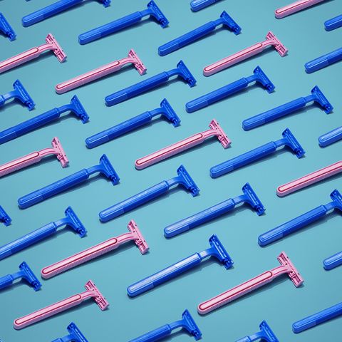 Pink and Blue Razors