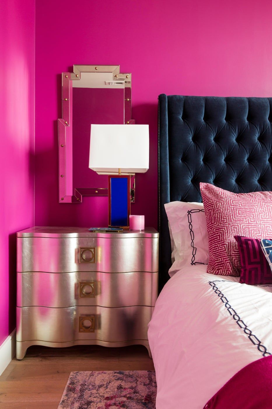 neon pink bedroom