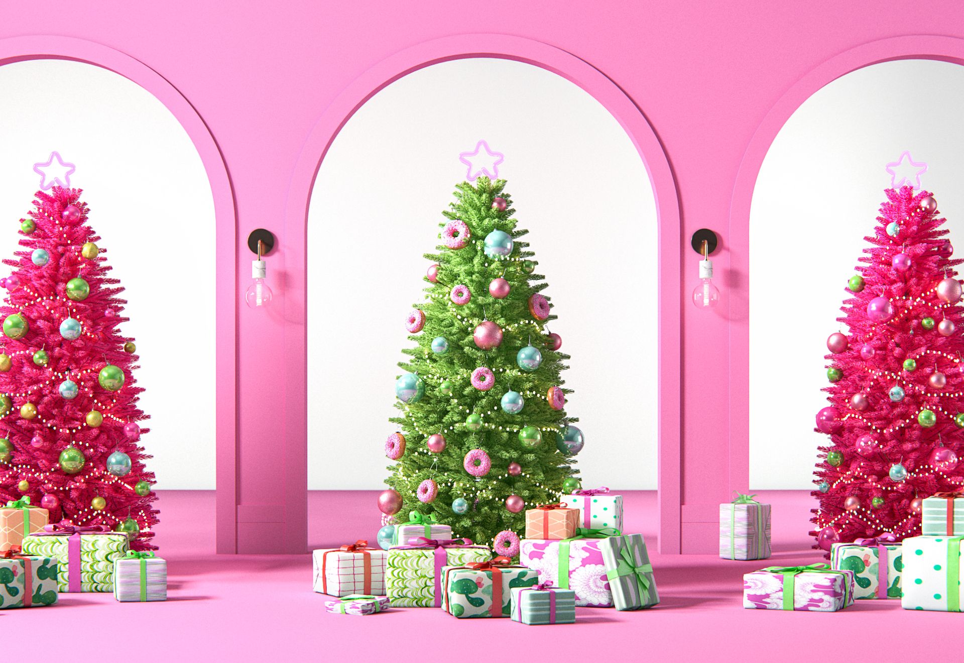 Search Volume For Pink Christmas Trees Is Up 125 This Year