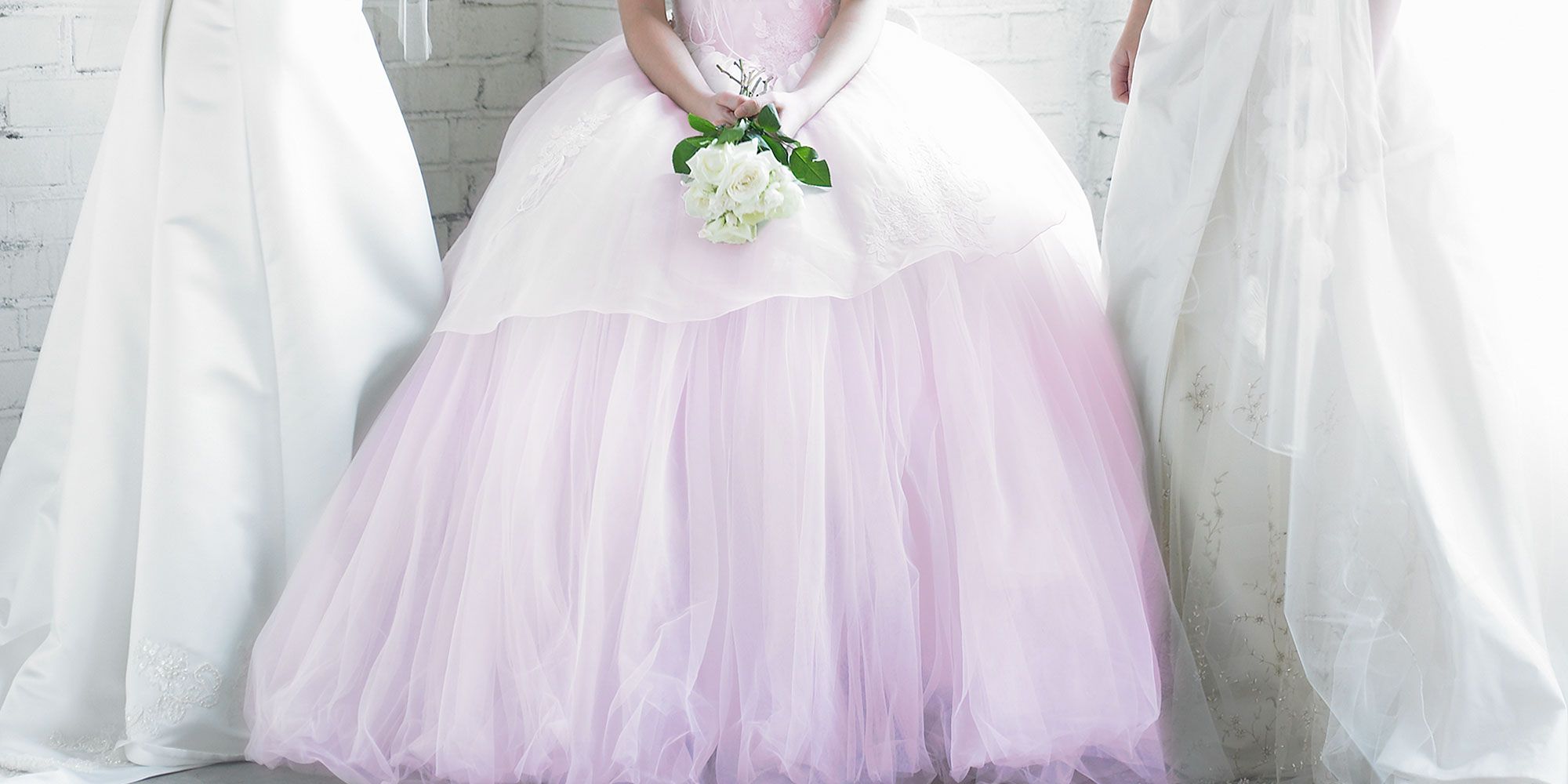 Image result for Coolest Bride Ever Wears Millennial Pink to Her Wedding