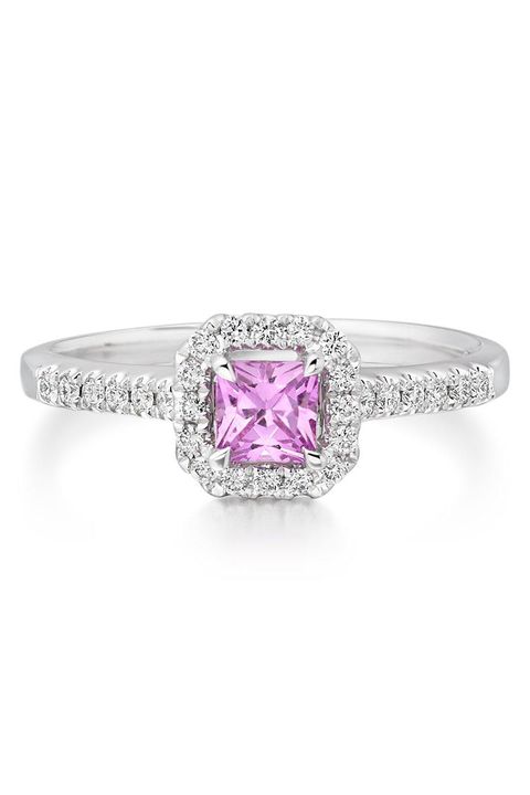 pink sapphire   engagement rings