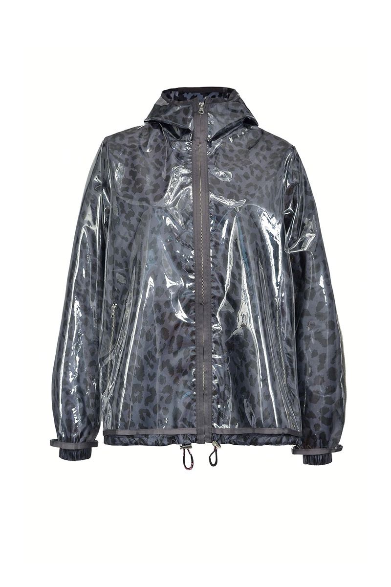 black waterproof festival jacket