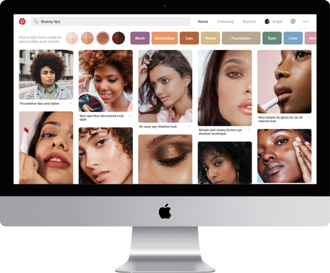 Pinterest launches new beauty tool