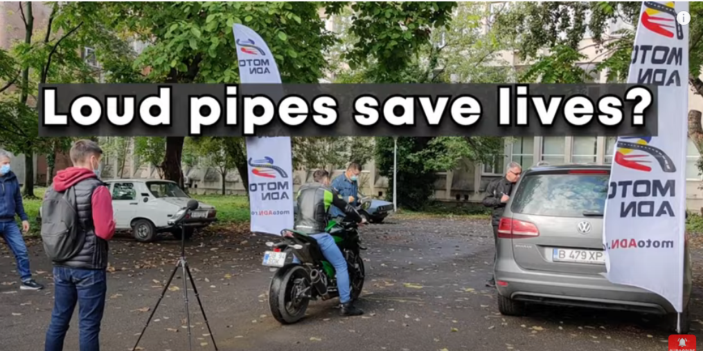 Actually, Loud Pipes Don't Save Lives