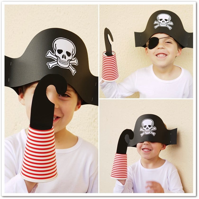 homemade captain hook costume