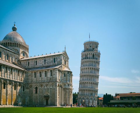 pisa, tuscany, italy cathedral and leaning tower