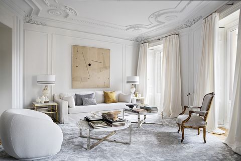 piso señorial en madrid decorado clásico blanco