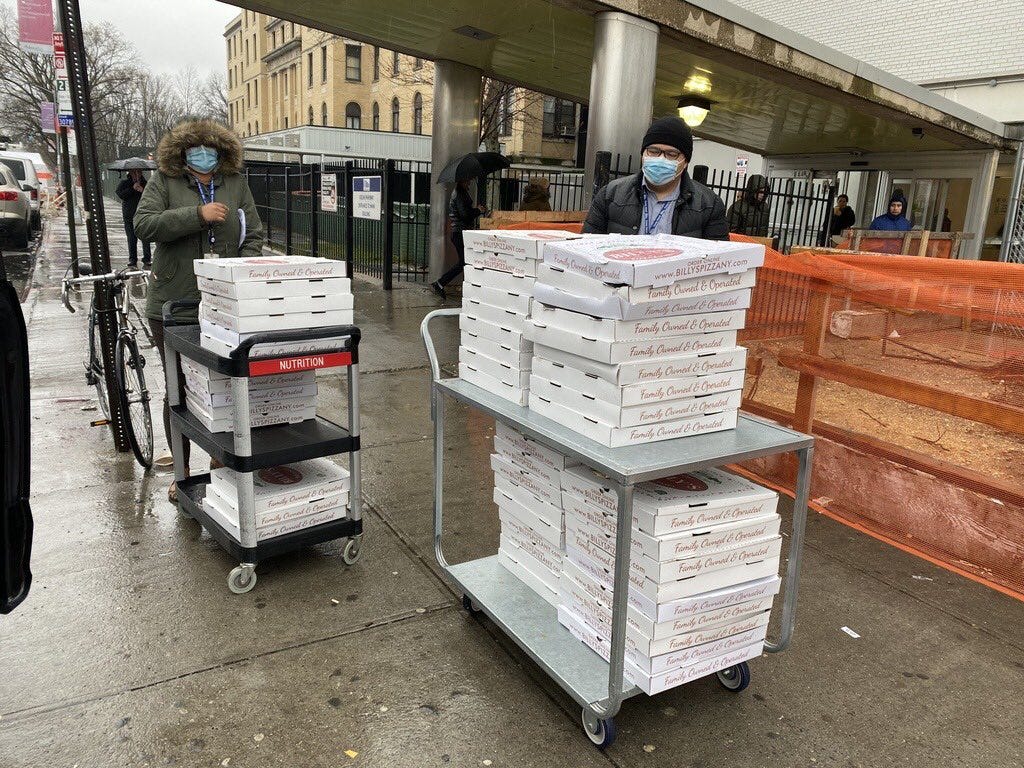 This Group Sends Pizzas From Local Restaurants To Healthcare Workers