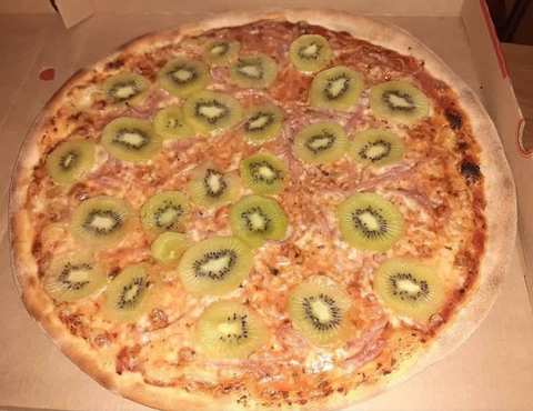 Pizza con Kiwi, la nueva tendencia gastronómica