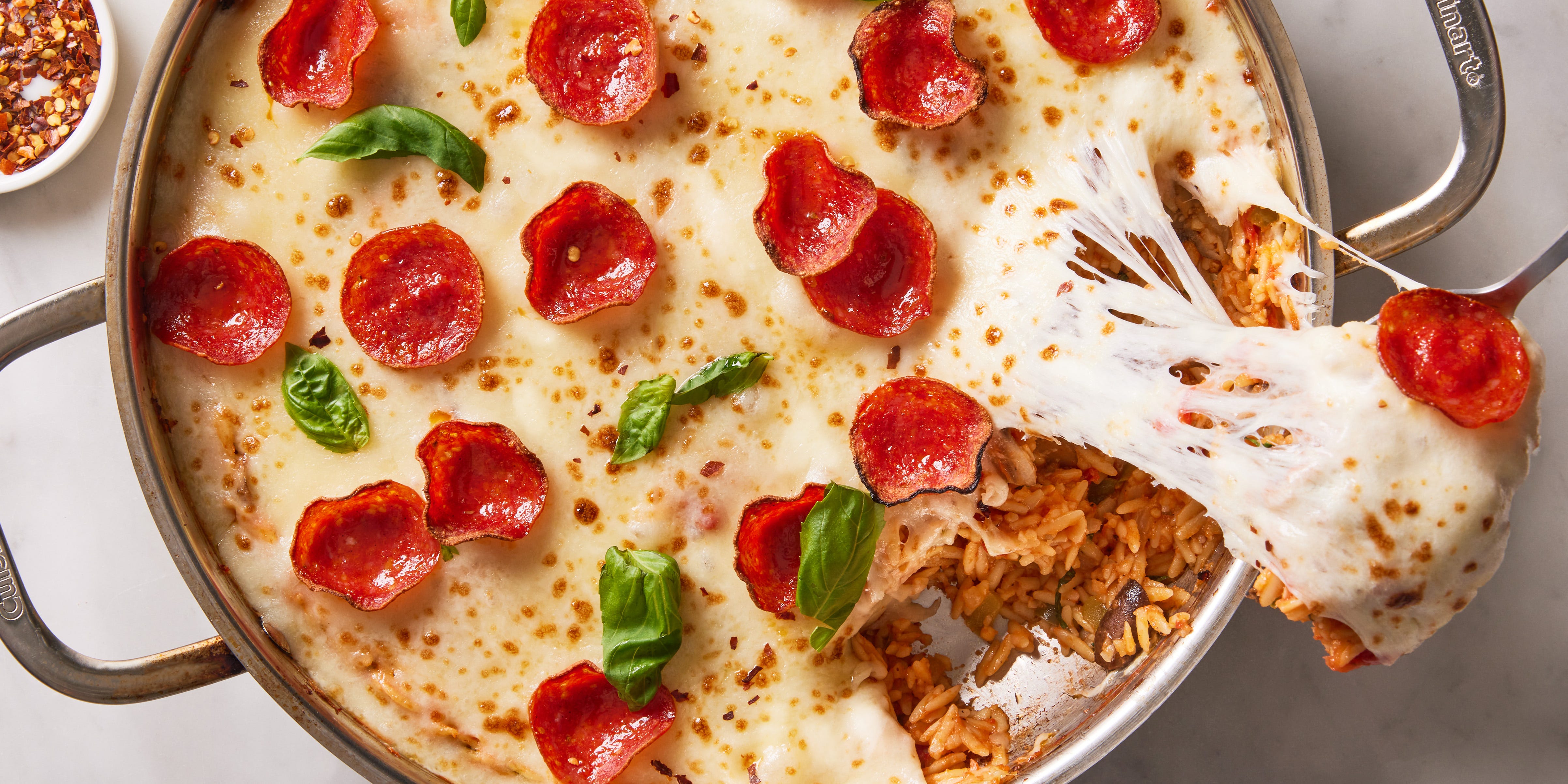 Pizza Orzo Is For When You're Feeling Fancy But Know You'd Prefer Pizza