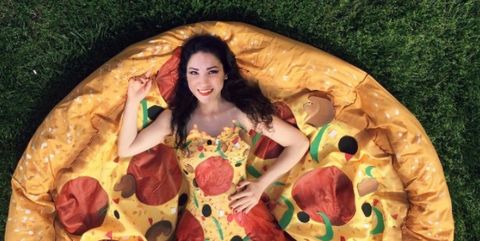 pizza prom dress