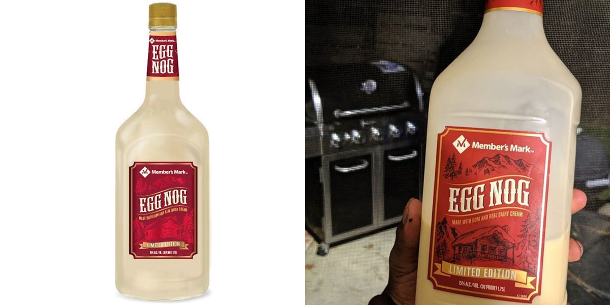 Sam’s Club Is Selling A Giant Bottle Of Boozy Egg Nog