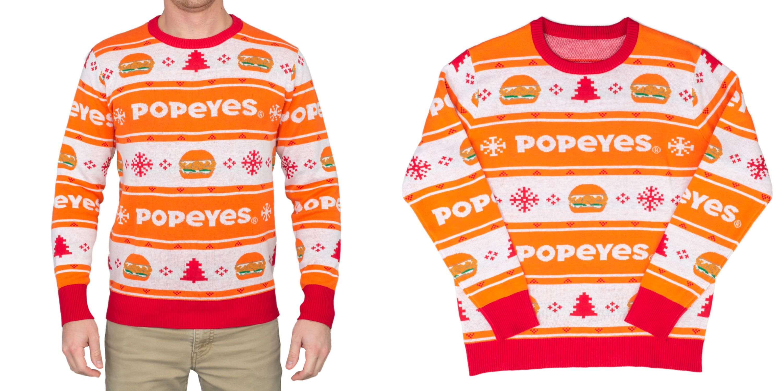 popeyes ugly sweater