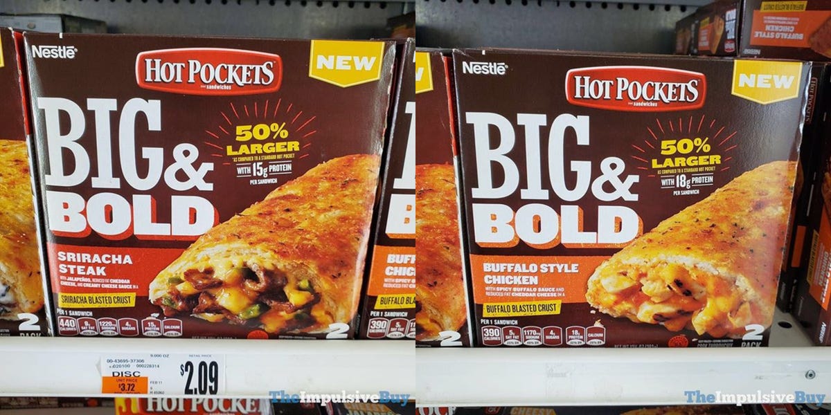 These New Hot Pockets Are Huge And Filled With Steak And Sriracha