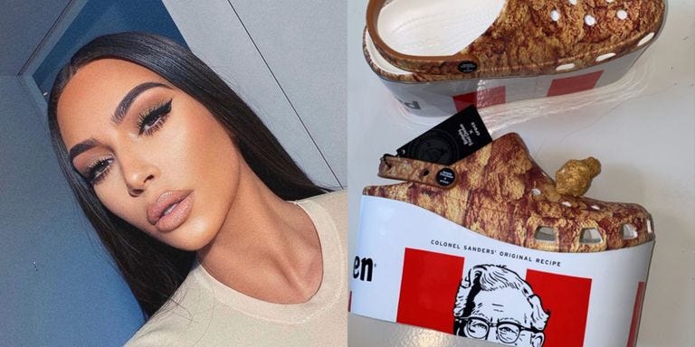 Kim Kardashian Got A Pair Of Kfc Platform Crocs