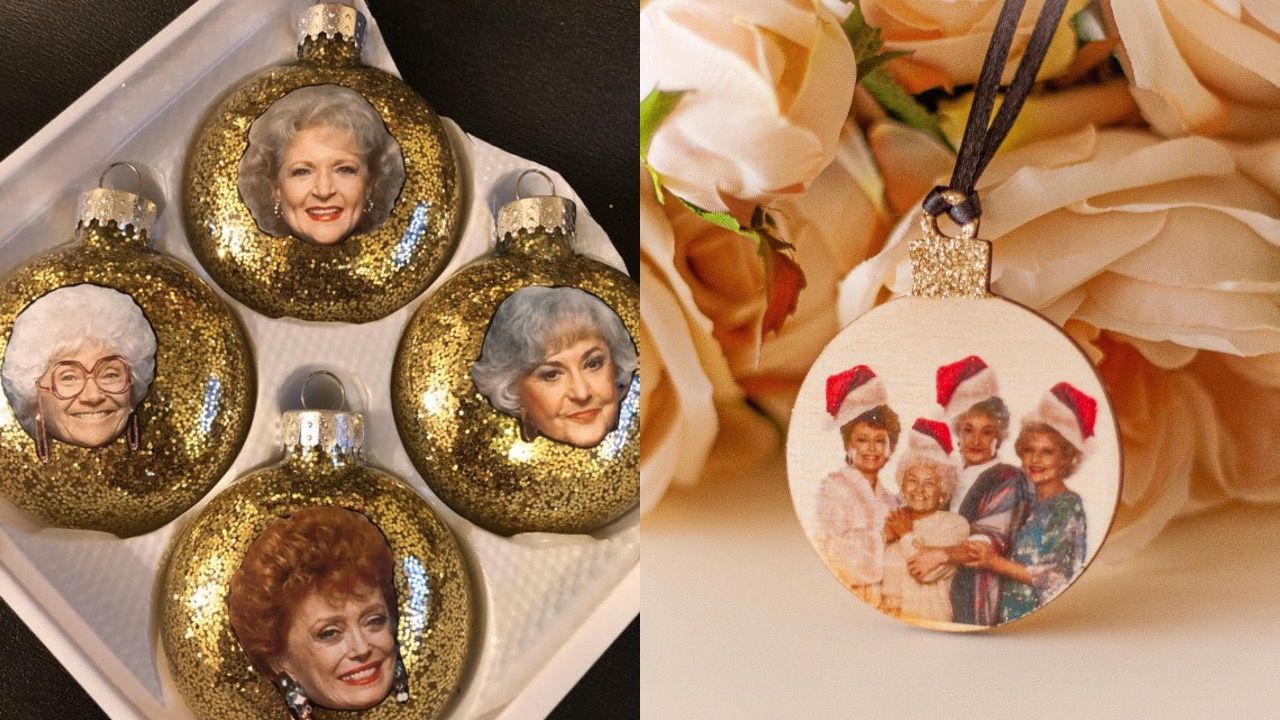 golden girls christmas ornament