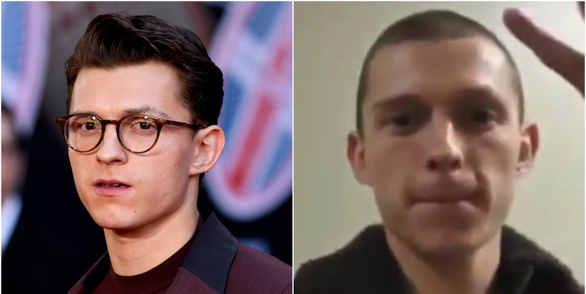 Tom Holland Shaved All His Hair and Fans Are Freaking Out - Did Tom ...