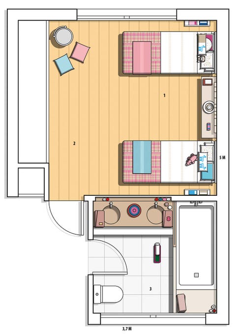 ¡Un cuarto para compartir! - Dormitorios infantiles