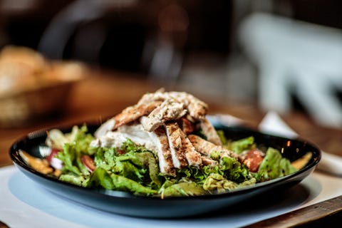 Plate with food on the table