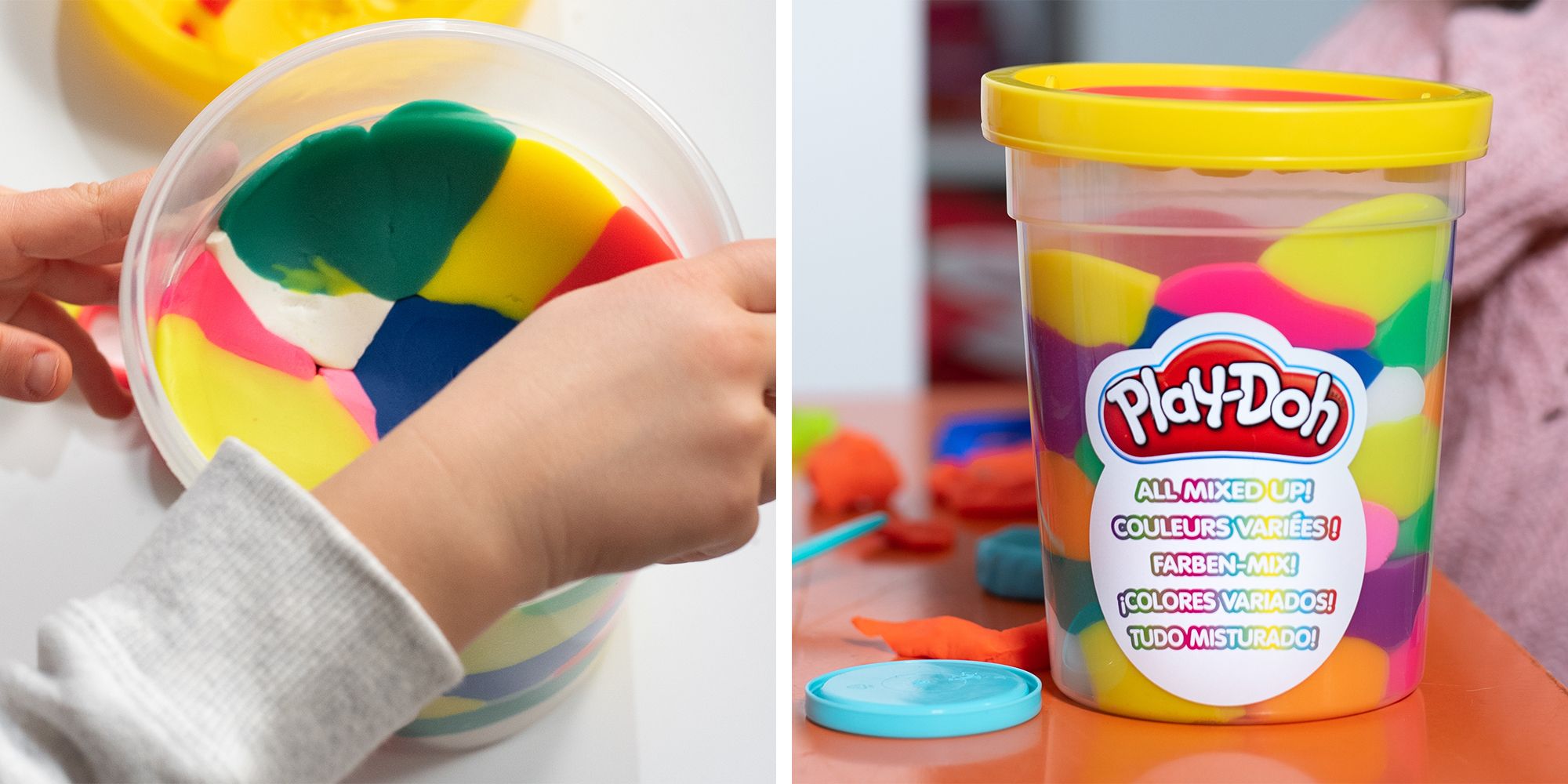 Details about   Play-Doh All Mixed Up Big Can of Crazy Pre-Mixed Assorted Modeling Compound C... 