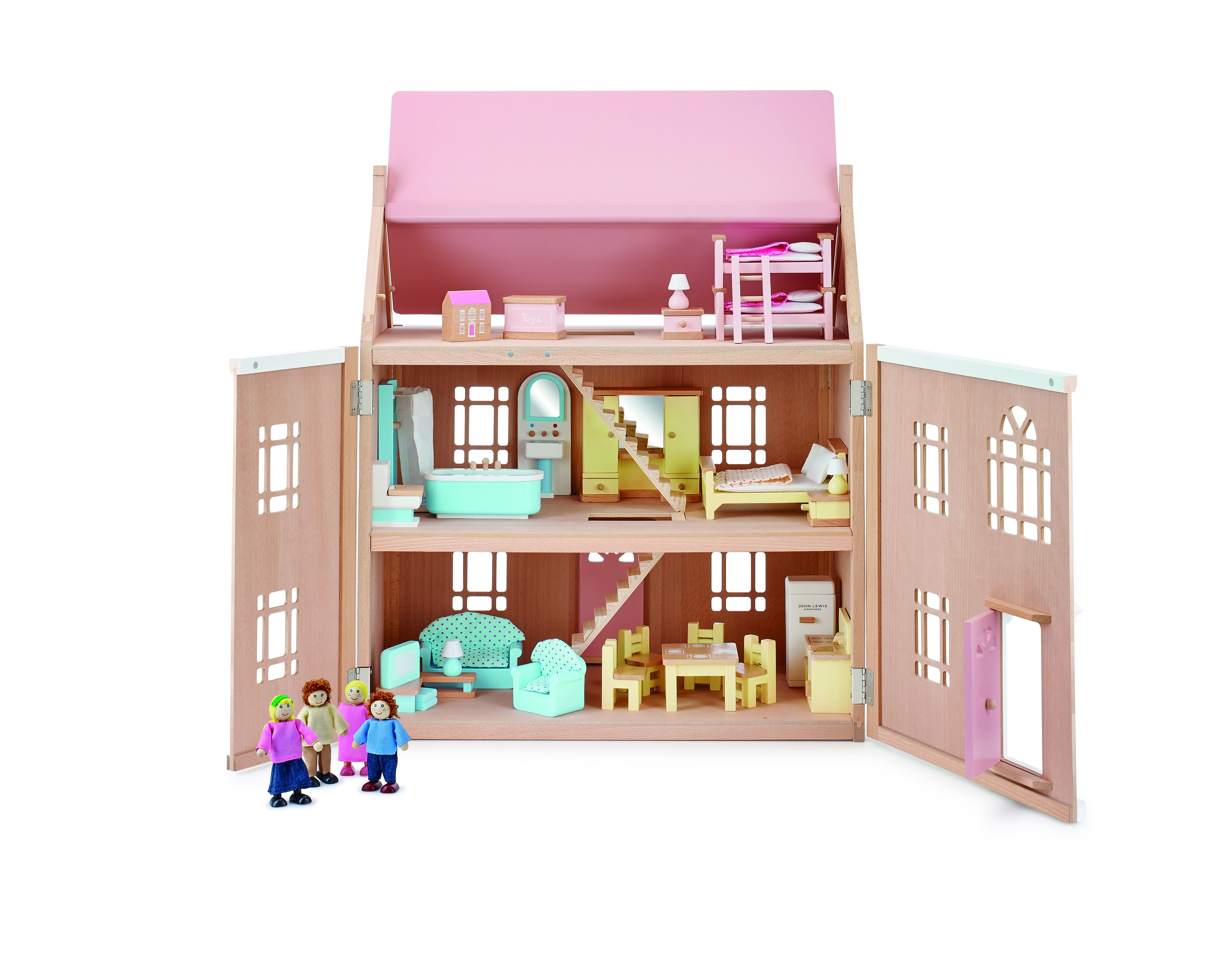 wooden dolls house john lewis