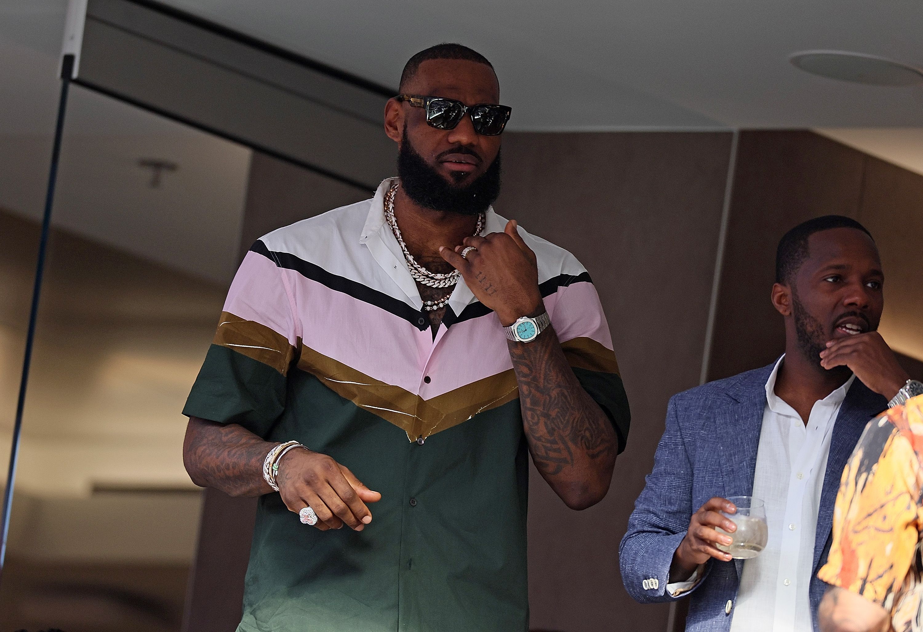 LeBron James Wore a Patek Nautilus With a Tiffany-Blue Dial at Le Mans –  Robb Report