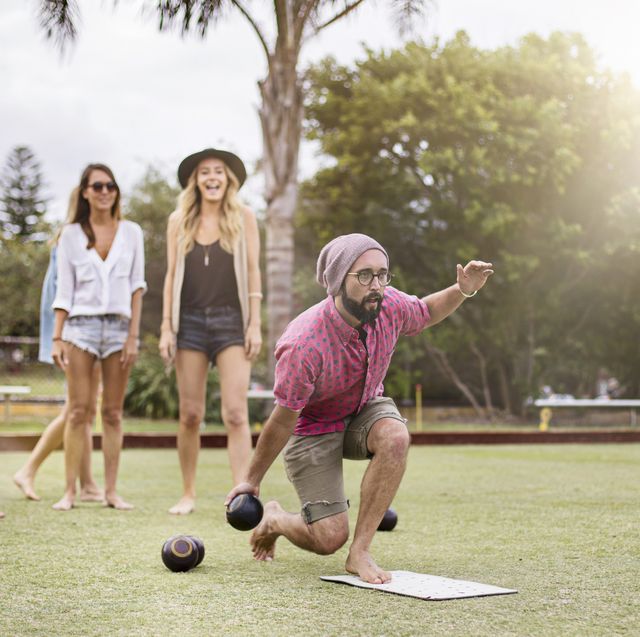 best lawn games 2022  group playing lawn bowling