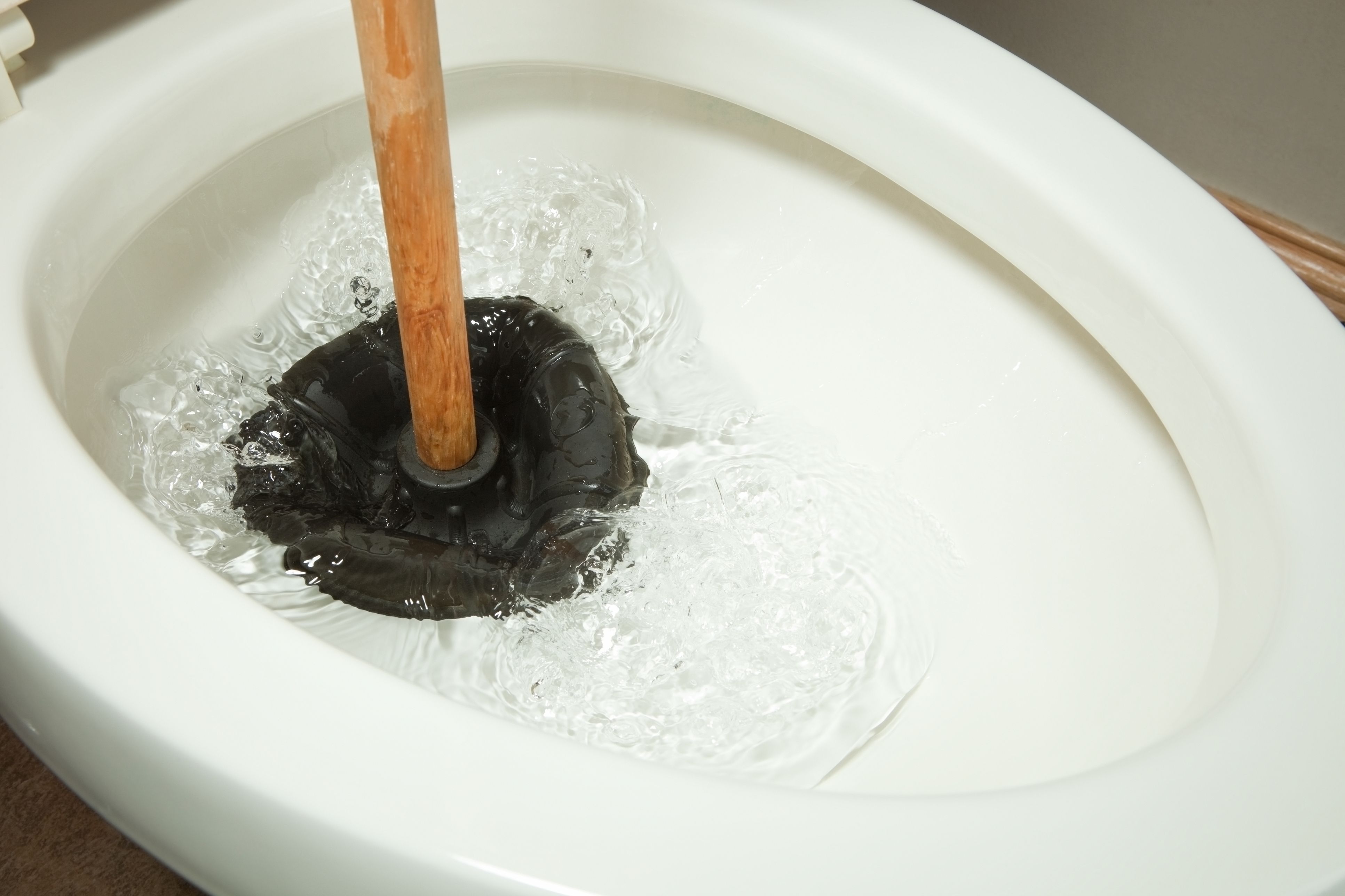 how to plunge a clogged toilet