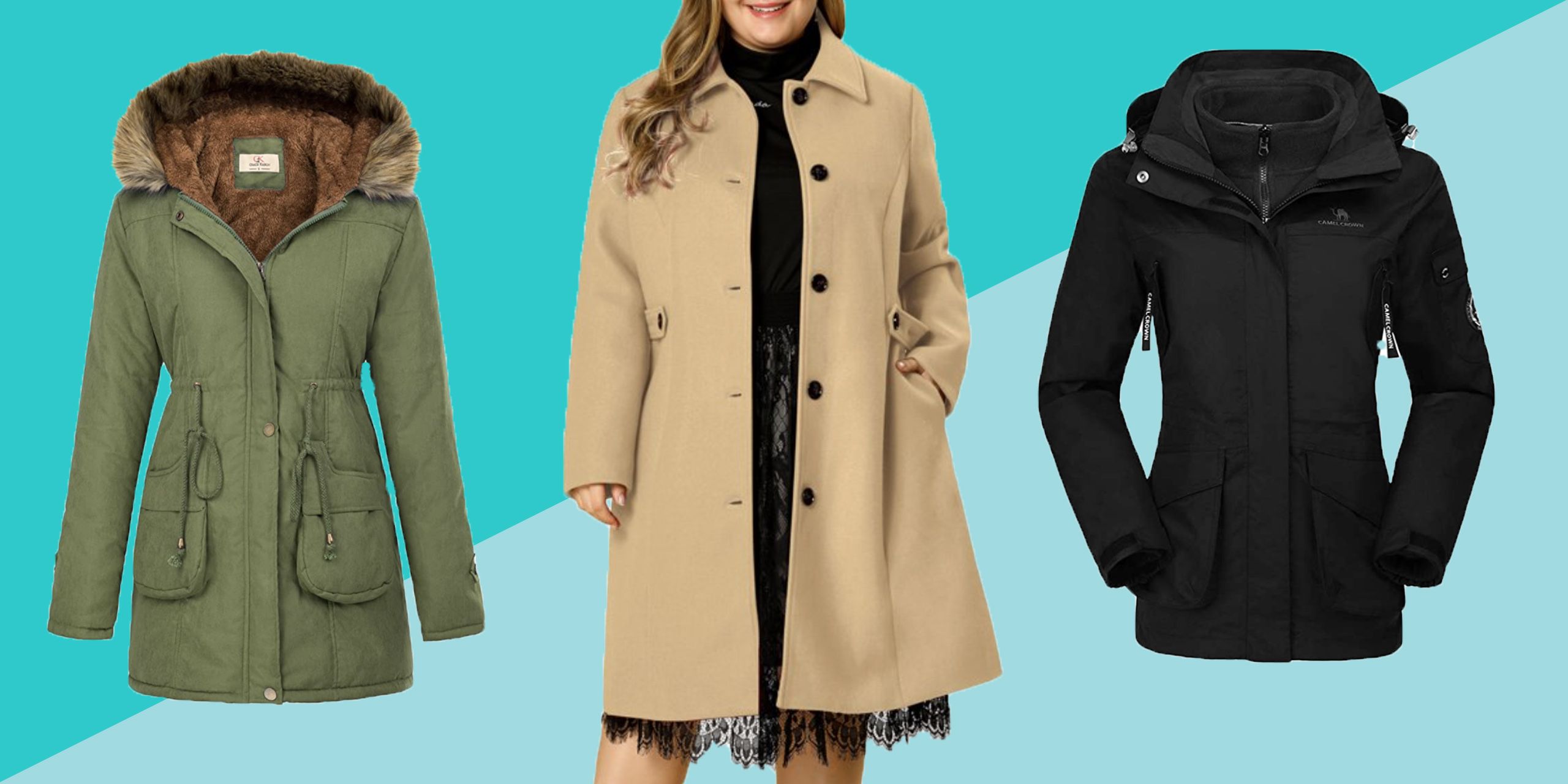 women's plus size coats with hood